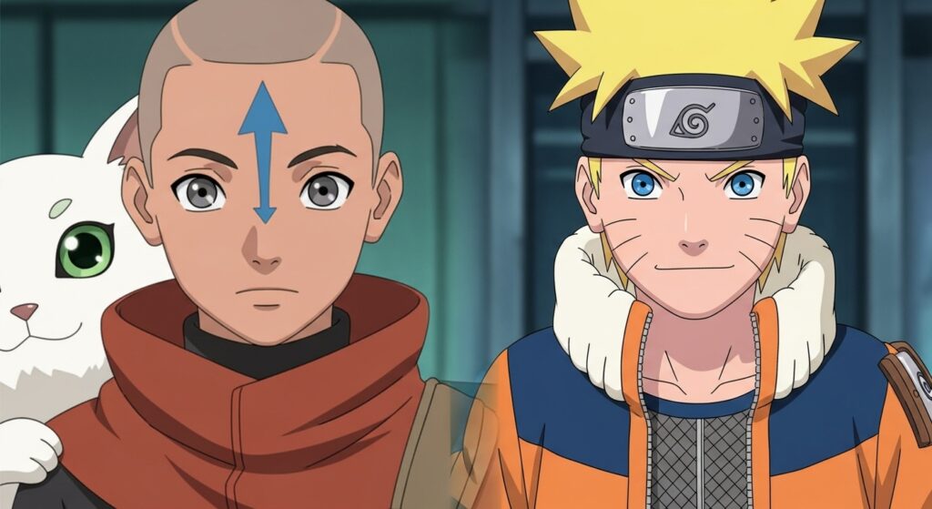 Contrasting Avatar to anime in art style.