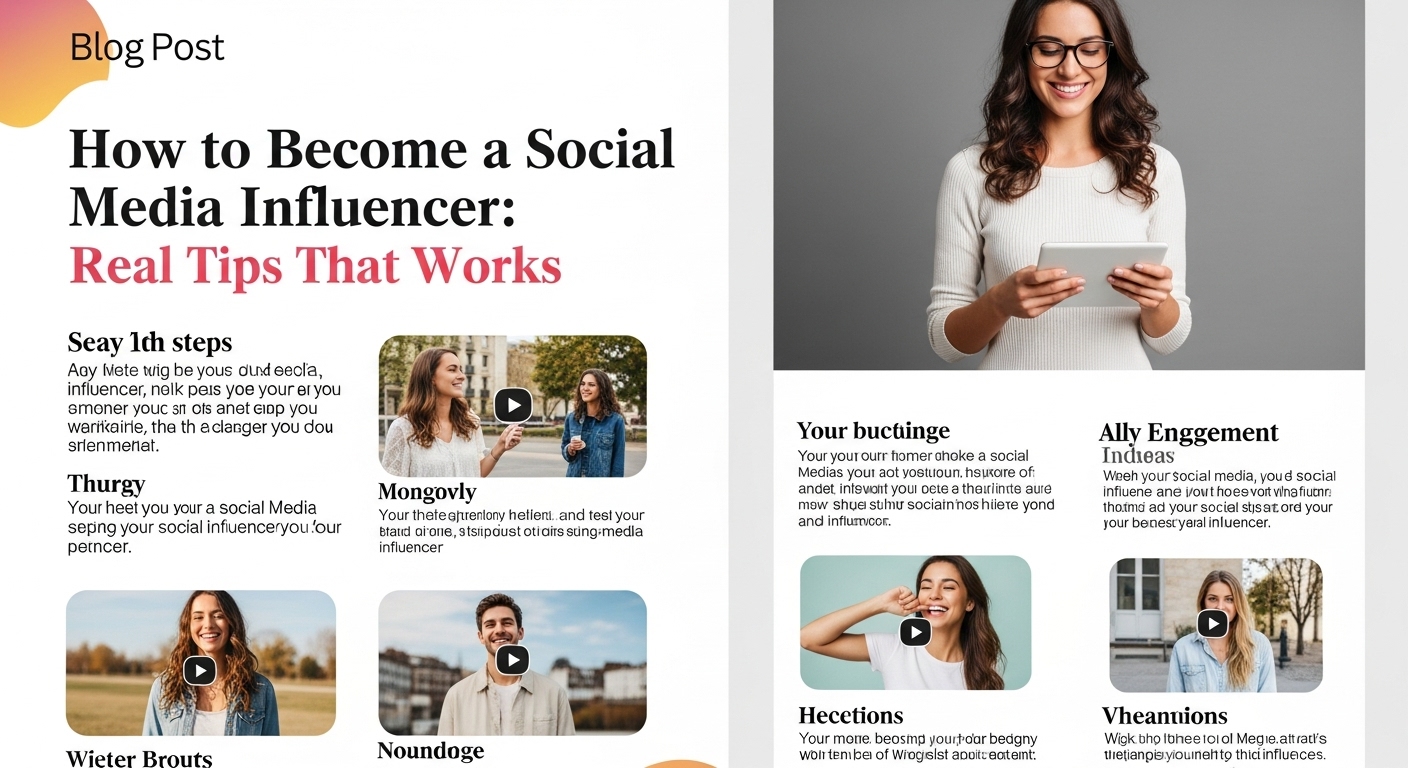How to Become a Social Media Influencer