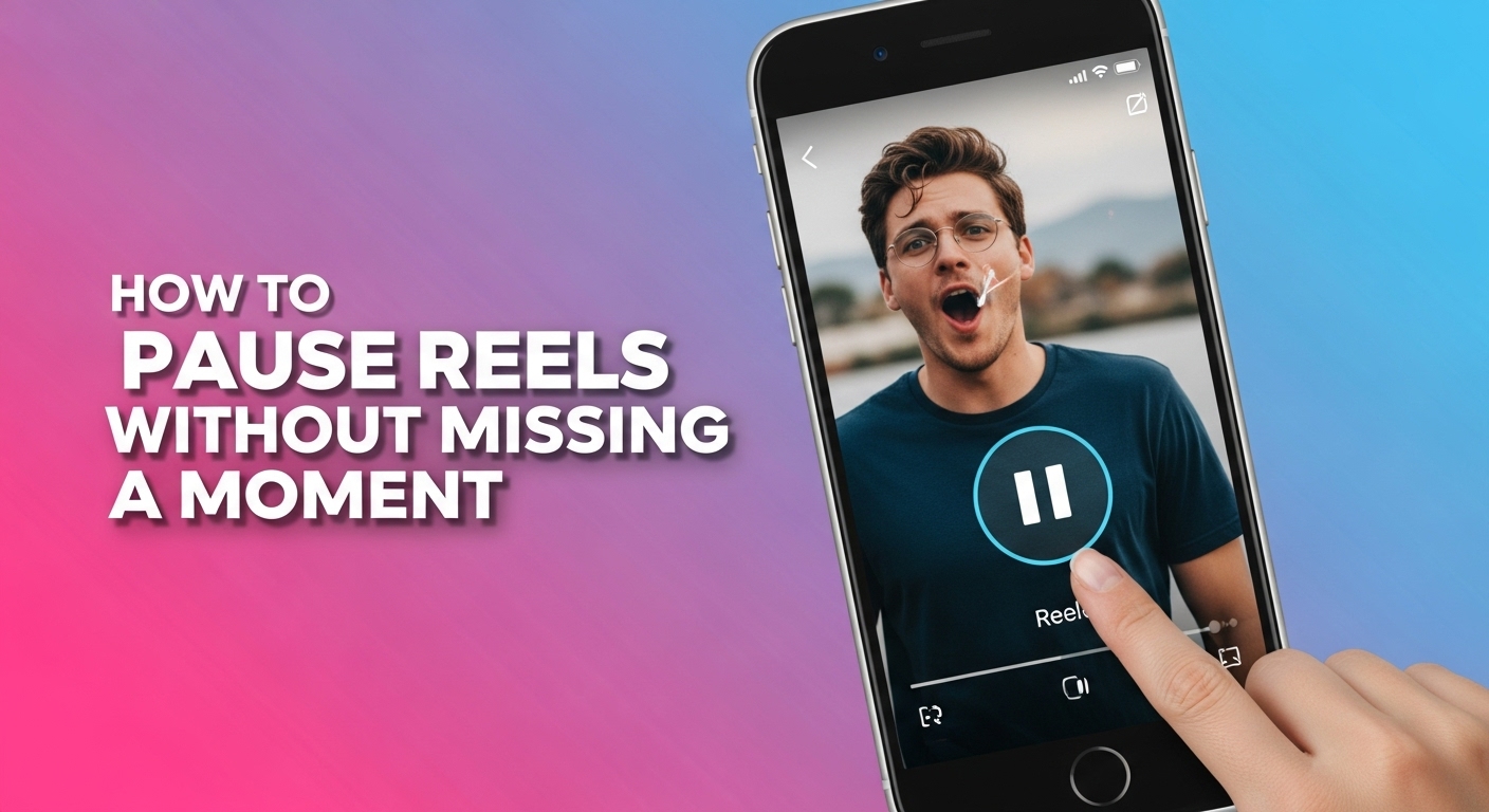 how to pause instagram reels