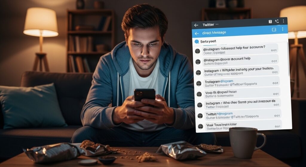 The user is trying different means to communicate with Instagram support.